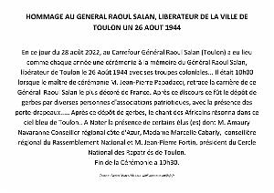 2022 08 28 TOULON HOMMAGE AU LIBERATEUR DE TOULON GENERAL RAOUL SALAN